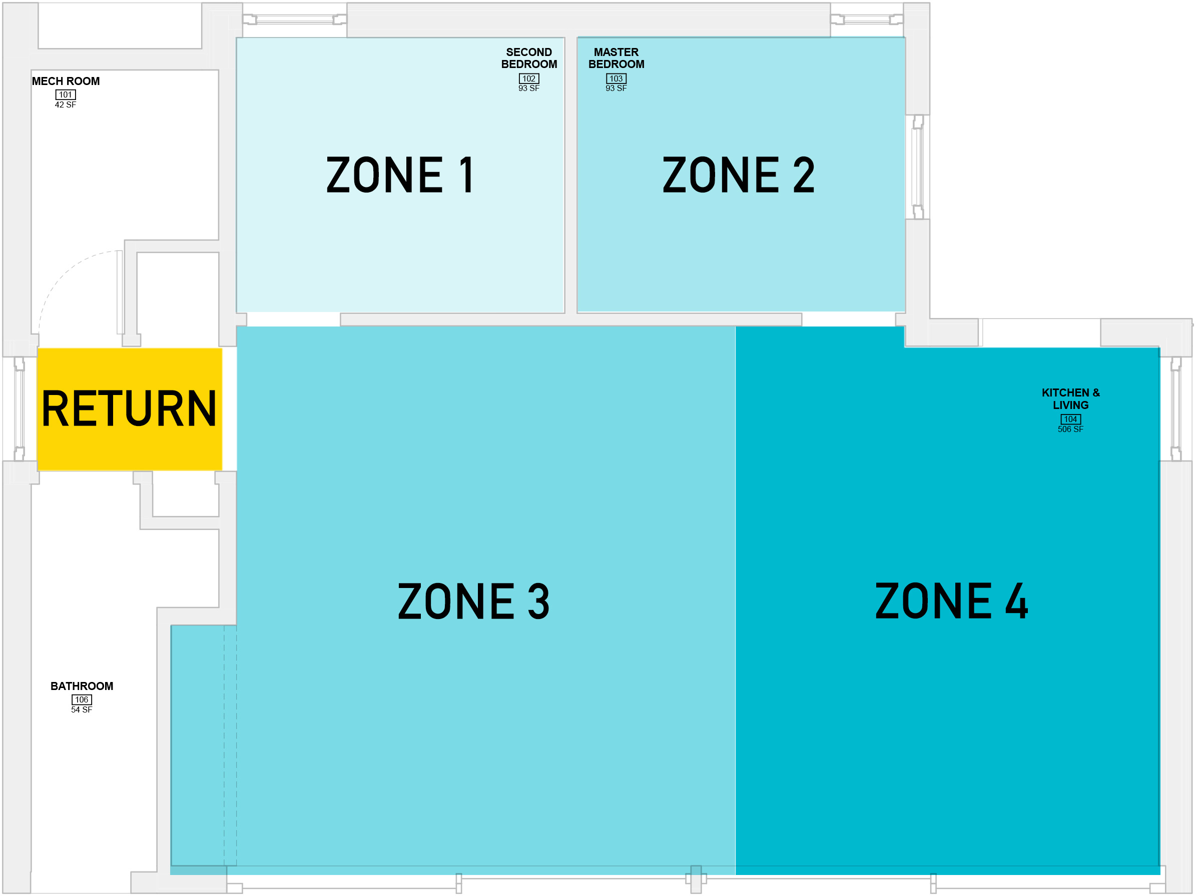 digital drawing of a floor plan