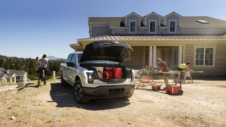2022 Ford F-150 Lightning electric pickup truck which debuted earlier this year