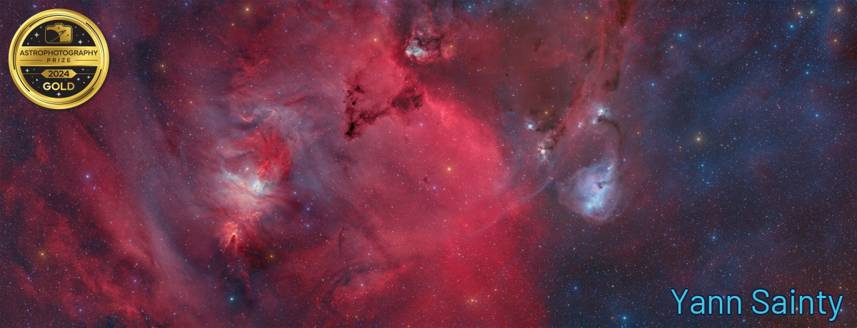 red and blue swirls of color